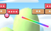 Kirby's stenengevecht is een leuk online arcadespel waarin jij Kirby helpt om weer thuis te komen. Vang Kirby op tijd op door een regenboogkleurige lijn te tekenen. Kirby stuitert zo terug, en kan alle bakstenen in het veld kapotmaken. Er liggen wel allerlei gevaren op de loer, dus zorg dat je snel genoeg bent. Ook zijn er veel leuke bonussen te scoren, dus doe je best. Probeer om Kirby door alle 18 levels te laten stuiteren en zorg dat je de mysterieuze eindbaas verslaat!