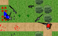 Podes adaptar este atirador para as tuas pr�prias prefer�ncias, na parte 'Configura��o Skirmish'. Por exemplo, podes escolher que tipo de jogo queres jogar, quantos amigos e inimigos queres ter enquanto jogas o jogo, qual o tempo limite, e que mapa queres usar. Diverte-te a jogar a batalha de tanque Stick!
