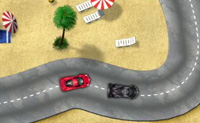 Een leuk racespelletje waarin jij in je rode racewagen de strijd aangaat tegen een zwarte raceauto. Zorg dat je snel bent en goed stuurt, en probeer de zwarte wagen in te halen en voor te blijven!