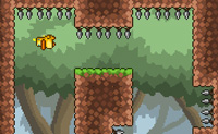 Dit spel speelt zich af op Paaseiland. Een eendje krijgt de opdracht om zo veel mogelijk gouden eieren te verzamelen en om deze terug te brengen naar het Moai-beeld dat hem hiertoe opdracht heeft gegeven. Door op X te drukken, kun je de zwaartekracht omdraaien. Door een sterretje aan te raken, kun je je ook zijwaarts verplaatsen. Kijk uit, want er liggen allerlei gevaren op de loer! Gebruik de X-toets dus op tijd om te wisselen tussen de verschillende zwaartekrachten.