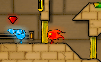 Zorg dat water en vuur elkaar niet raken in de doolhof in de Tempel van het Licht! Per level heb je verschillende doelen. Er zijn levels waarin je zo snel mogelijk bij de uitgang moet zien te komen en alle diamanten moet verzamelen. In een ander level moeten de vuurjongen en het watermeisje op zoek naar de groene diamant. En in nog een ander level is het helemaal donker, waardoor het heel lastig is om de vuurjongen en het watermeisje veilig te laten bewegen. Kijk uit voor de zwarte olie: deze doodt zowel de vuurjongen als het watermeisje. Een spel vol leuke uitdagingen, waar je niet op uitgekeken raakt. Probeer de highscores te verslaan!