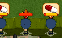 Deze blauwe poppetjes gaan hun grondgebied verdedigen tegen de invasie van monsters die het willen binnenvallen. Plaats de poppetjes in de loopgraaf en bewapen ze. Dit doe je door op wapens en wapenrusting te klikken. 's Nachts kun je ook het kanon gebruiken! Als je blauwe soldaten iets nodig hebben, verschijnen er berichtjes boven hun hoofden. Geef ze zo snel mogelijk wat ze nodig hebben, en probeer zo lang mogelijk weerstand te bieden tegen de vijand!