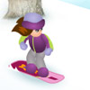 Snowboarden Betty 