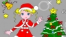 Colorir menina de Natal