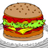 Colorie le hamburger