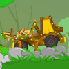 Autocarro pieno di legna