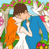 Happy bride coloring Games