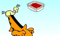 Garfield prépare des Lasagnes