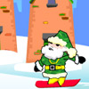 Weihnachtsmann Snowboard