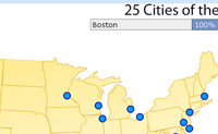 25 villes aux USA