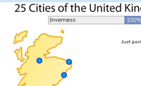 25 villes au Royaume Uni
