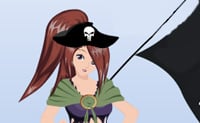 Îmbracă fata pirat