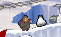 Eisbär vs. Pinguine