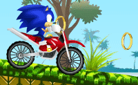 Sonic corre al moto trial