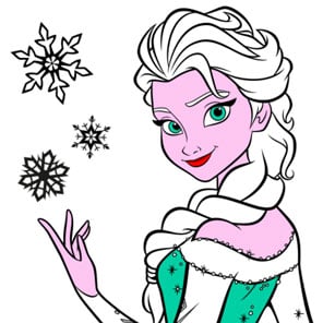 Elsa: Mandala Coloring Book