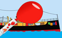 Stoomboot Ballonnen