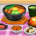Koreanisches Essen kochen